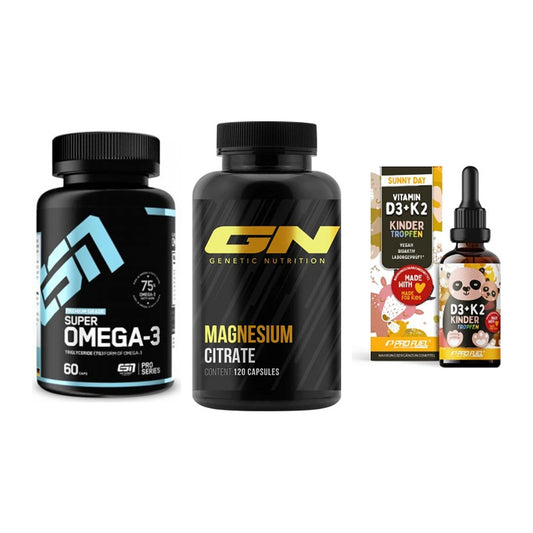 Herz & Gefäße: ESN Omega 3 + GN Magnesium + ProFuel VITAMIN – alle enthaltenen Artikel