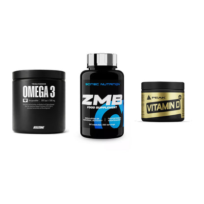 Herz & Gefäße: Big Zone Omega 3 + Scitec ZMB + Peak Vitamin D – alle enthaltenen Artikel