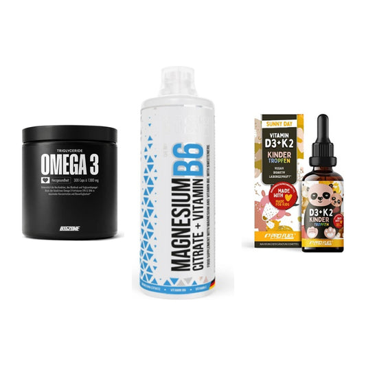 Herz & Gefäße: Big Zone Omega 3 + MST Magnesium B6 + ProFuel VITAMIN – alle enthaltenen Artikel