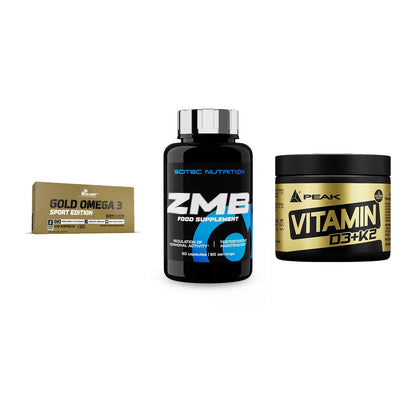 Herz & Gefäße: Olimp Omega 3 + Scitec ZMB + Peak Vitamin – alle enthaltenen Artikel