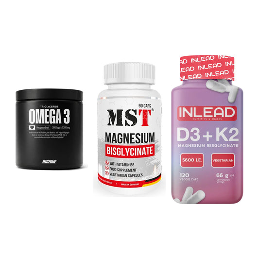 Herz & Gefäße: Big Zone Omega 3 + MST Magnesium + INLEAD Vitamin – alle enthaltenen Artikel