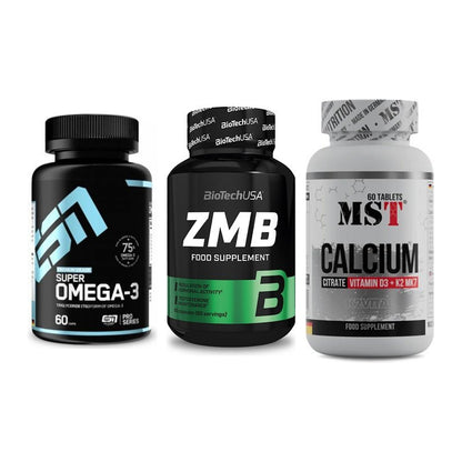 Herz & Gefäße: ESN Omega 3 + BioTech ZMB + MST Calcium – alle enthaltenen Artikel