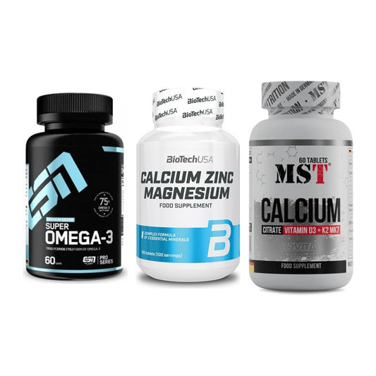 Herz & Gefäße: ESN Omega 3 + BioTech Calcium + MST Calcium – alle enthaltenen Artikel
