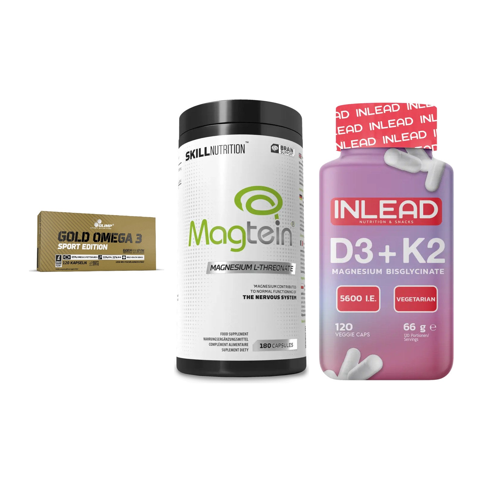 Herz & Gefäße: Olimp Omega 3 + Skill Nutrition + INLEAD Vitamin – alle enthaltenen Artikel