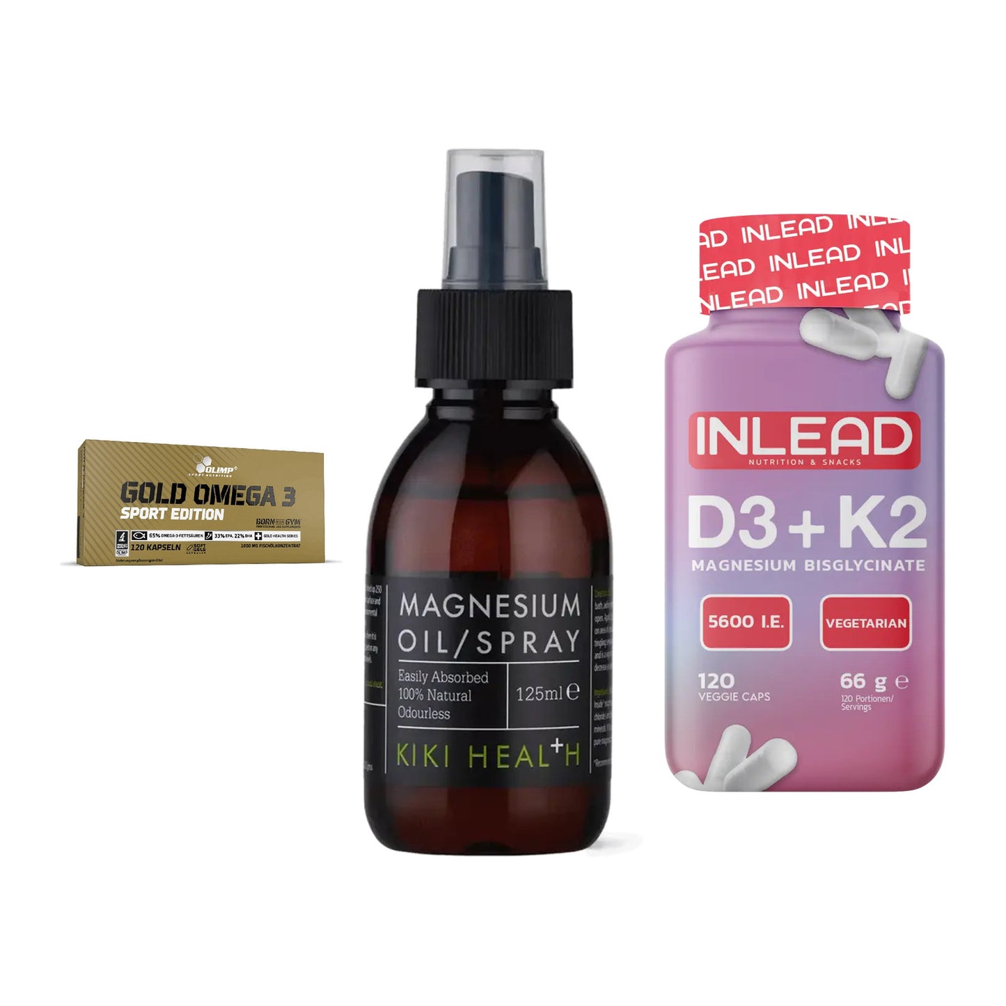 Herz & Gefäße: Olimp Omega 3 + KIKI Health + INLEAD Vitamin – alle enthaltenen Artikel
