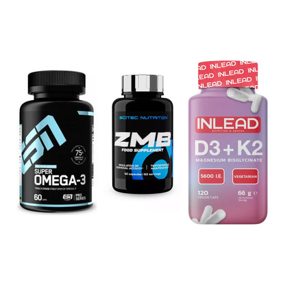 Herz & Gefäße: ESN Omega 3 + Scitec ZMB + INLEAD Vitamin – alle enthaltenen Artikel