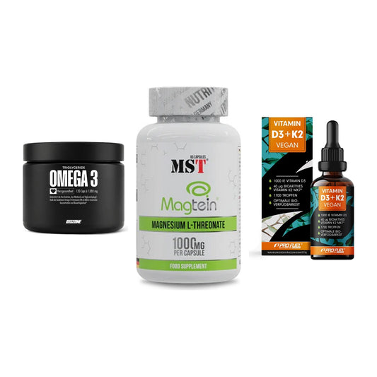 Herz & Gefäße: Big Zone Omega 3 + MST Magnesium + ProFuel Vitamin – alle enthaltenen Artikel