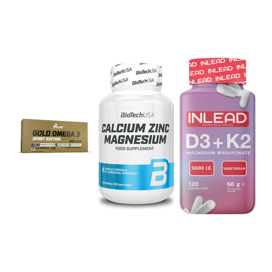 Herz & Gefäße: Olimp Omega 3 + BioTech Calcium + INLEAD Vitamin – alle enthaltenen Artikel