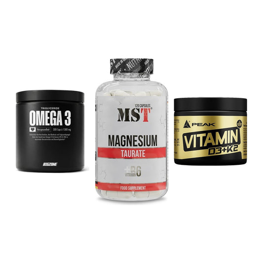 Herz & Gefäße: Big Zone Omega 3 + MST Magnesium + Peak Vitamin – alle enthaltenen Artikel