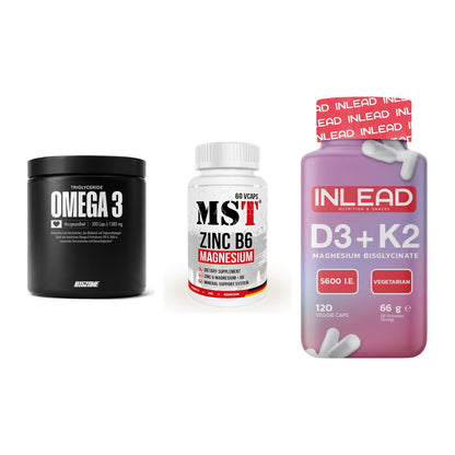 Herz & Gefäße: Big Zone Omega 3 + MST Zinc + INLEAD Vitamin – alle enthaltenen Artikel