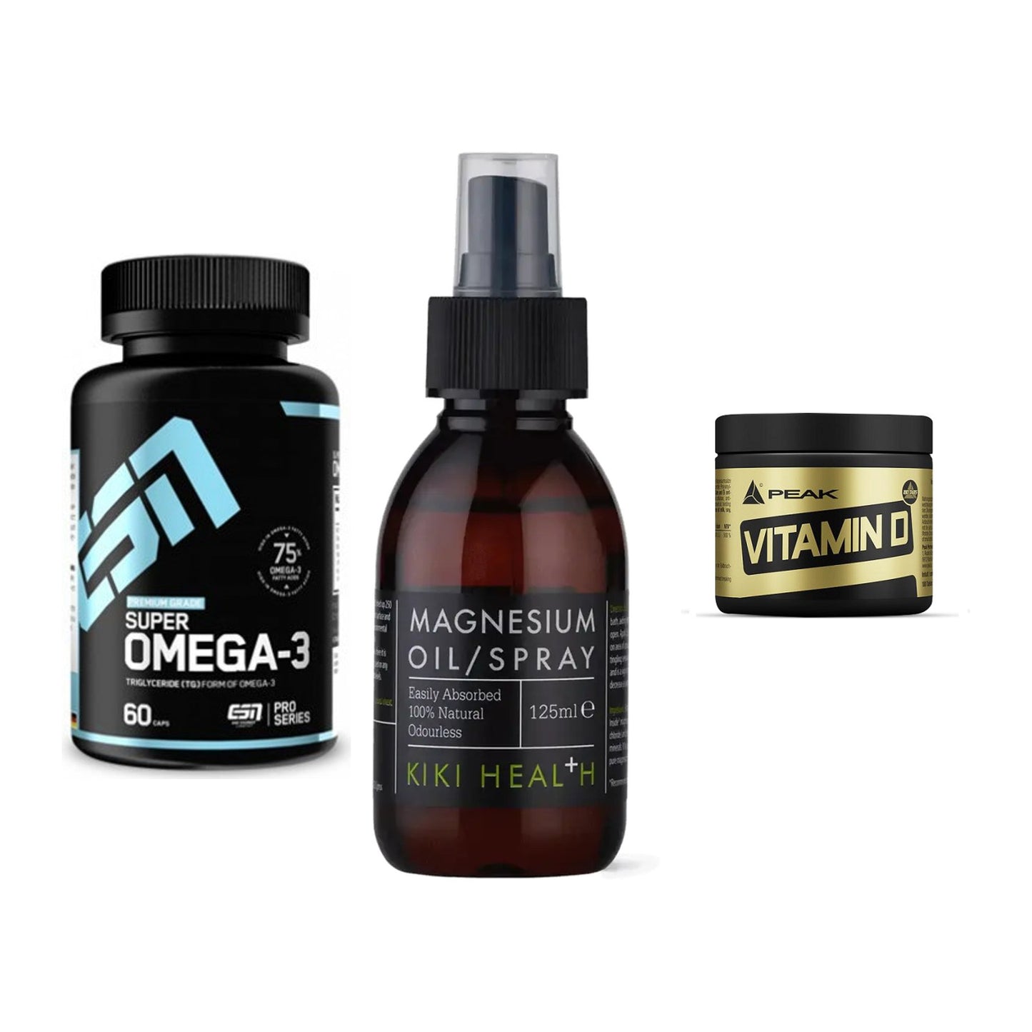 Herz & Gefäße: ESN Omega 3 + KIKI Health + Peak Vitamin D – alle enthaltenen Artikel