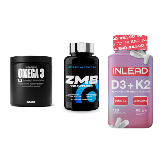 Herz & Gefäße: Big Zone Omega 3 + Scitec ZMB + INLEAD Vitamin – alle enthaltenen Artikel