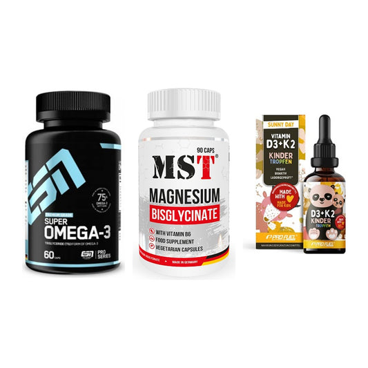 Herz & Gefäße: ESN Omega 3 + MST Magnesium + ProFuel VITAMIN – alle enthaltenen Artikel