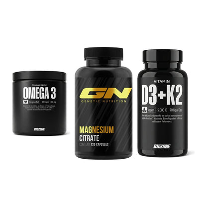 Herz & Gefäße: Big Zone Omega 3 + GN Magnesium + Big Zone Vitamin – alle enthaltenen Artikel