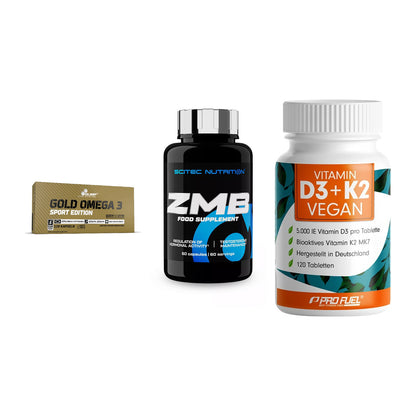 Herz & Gefäße: Olimp Omega 3 + Scitec ZMB + ProFuel Vitamin – alle enthaltenen Artikel