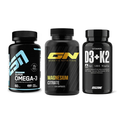 Herz & Gefäße: ESN Omega 3 + GN Magnesium + Big Zone Vitamin – alle enthaltenen Artikel