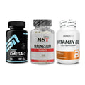 Herz & Gefäße: ESN Omega 3 + MST Magnesium Taurat + BioTech Vitamin D3 – alle enthaltenen Artikel