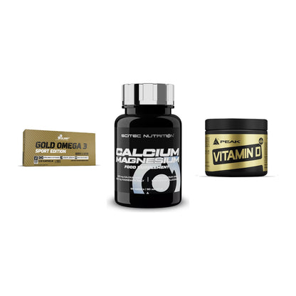 Herz & Gefäße: Olimp Omega 3 + Scitec Calcium + Peak Vitamin D – alle enthaltenen Artikel