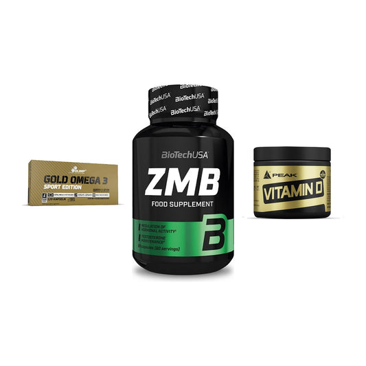Herz & Gefäße: Olimp Omega 3 + BioTech ZMB + Peak Vitamin D – alle enthaltenen Artikel