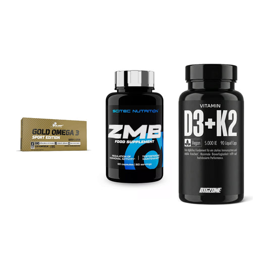 Herz & Gefäße: Olimp Omega 3 + Scitec ZMB + Big Zone Vitamin – alle enthaltenen Artikel