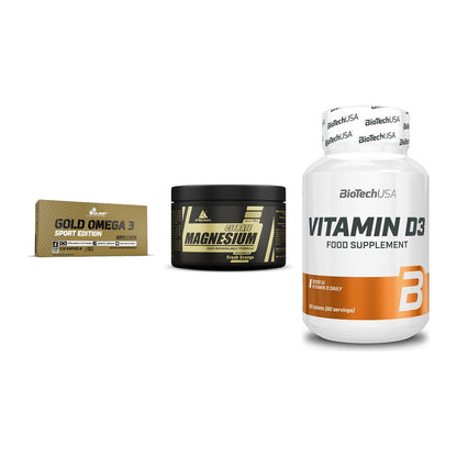 Herz & Gefäße: Olimp Omega 3 + Peak Magnesium + BioTech Vitamin – alle enthaltenen Artikel