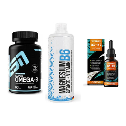 Herz & Gefäße: ESN Omega 3 + MST Magnesium B6 + ProFuel Vitamin – alle enthaltenen Artikel