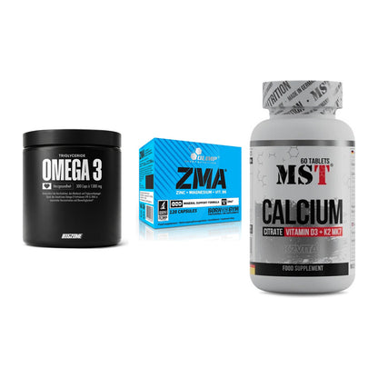 Herz & Gefäße: Big Zone Omega 3 + Olimp ZMA + MST Calcium – alle enthaltenen Artikel