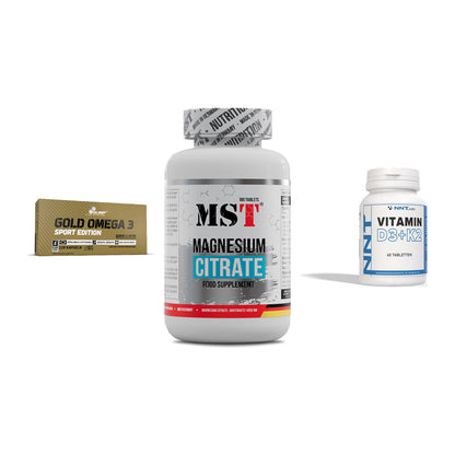 Herz & Gefäße: Olimp Omega 3 + MST Magnesium + NNT Vitamin – alle enthaltenen Artikel