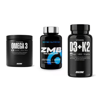Herz & Gefäße: Big Zone Omega 3 + Scitec ZMB + Big Zone Vitamin – alle enthaltenen Artikel