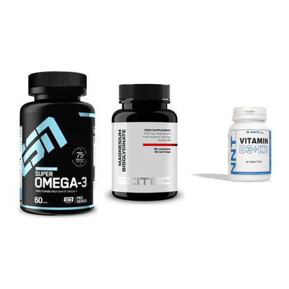 Herz & Gefäße: ESN Omega 3 + Scitec Magnesium + NNT Vitamin – alle enthaltenen Artikel