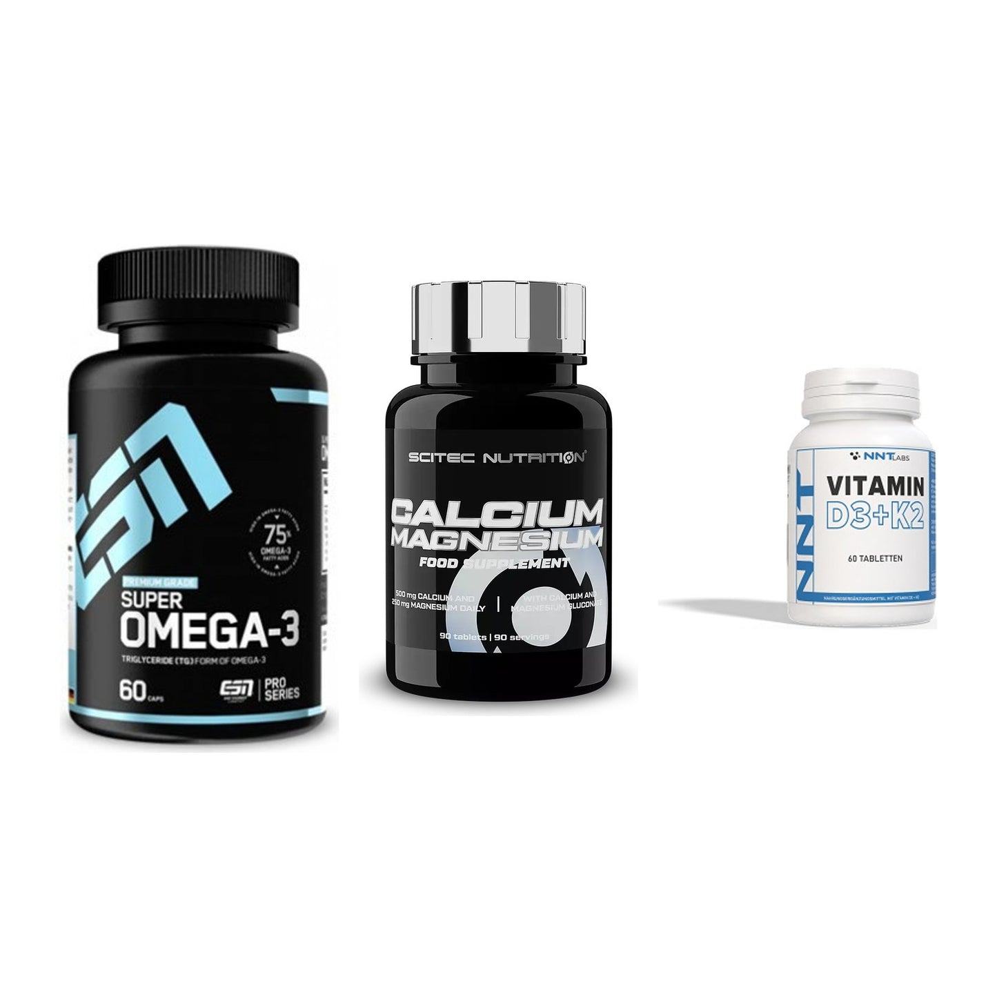 Herz & Gefäße: ESN Omega 3 + Scitec Calcium + NNT Vitamin – alle enthaltenen Artikel