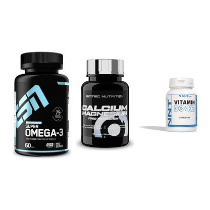 Herz & Gefäße: ESN Omega 3 + Scitec Calcium + NNT Vitamin – alle enthaltenen Artikel