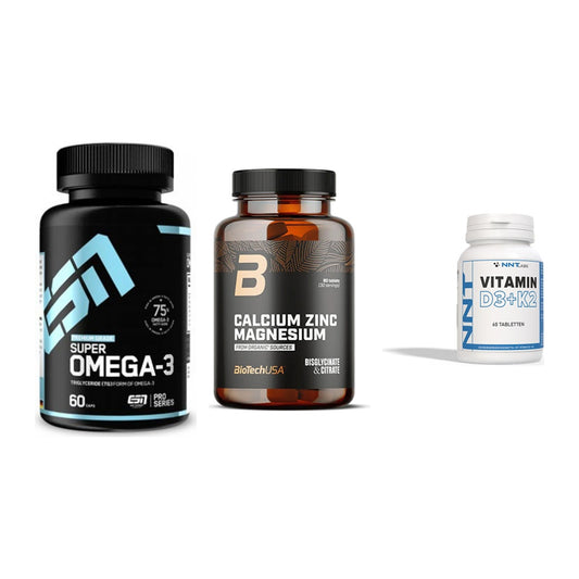 Herz & Gefäße: ESN Omega 3 + BioTech Calcium + NNT Vitamin – alle enthaltenen Artikel