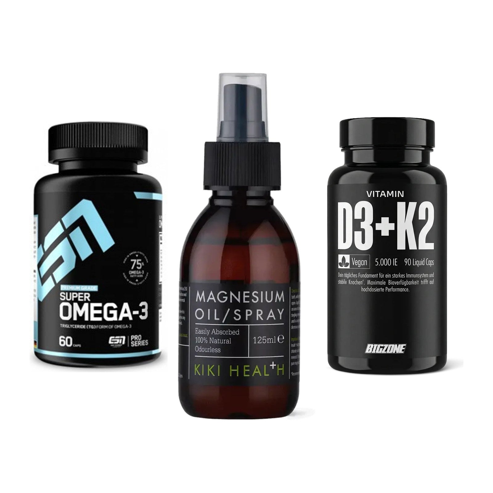 Herz & Gefäße: ESN Omega 3 + KIKI Health + Big Zone Vitamin – alle enthaltenen Artikel