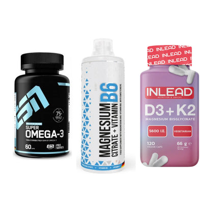 Herz & Gefäße: ESN Omega 3 + MST Magnesium B6 + INLEAD Vitamin – alle enthaltenen Artikel