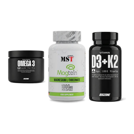 Herz & Gefäße: Big Zone Omega 3 + MST Magnesium + Big Zone Vitamin – alle enthaltenen Artikel