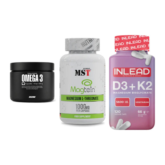Herz & Gefäße: Big Zone Omega 3 + MST Magnesium + INLEAD Vitamin – alle enthaltenen Artikel