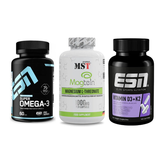 Herz & Gefäße: ESN Omega 3 + MST Magnesium + ESN Vitamin D3 – alle enthaltenen Artikel