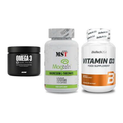 Herz & Gefäße: Big Zone Omega 3 + MST Magnesium + BioTech Vitamin – alle enthaltenen Artikel