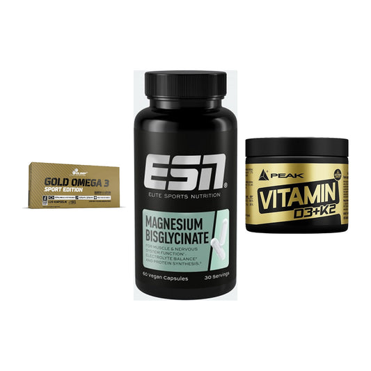 Herz & Gefäße: Olimp Omega 3 + ESN Magnesium + Peak Vitamin – alle enthaltenen Artikel