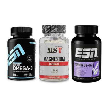 Herz & Gefäße: ESN Omega 3 + MST Magnesium + ESN Vitamin D3 – alle enthaltenen Artikel