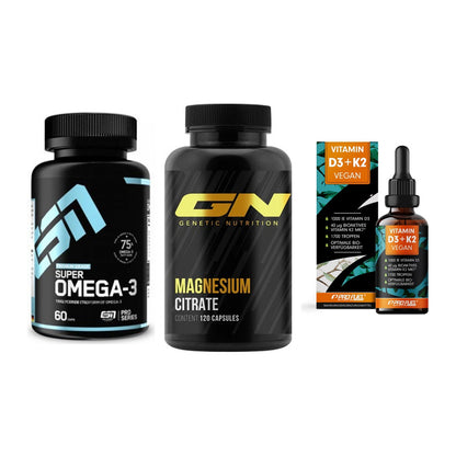 Herz & Gefäße: ESN Omega 3 + GN Magnesium + ProFuel Vitamin – alle enthaltenen Artikel