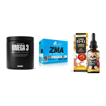 Herz & Gefäße: Big Zone Omega 3 + Olimp ZMA + ProFuel VITAMIN – alle enthaltenen Artikel