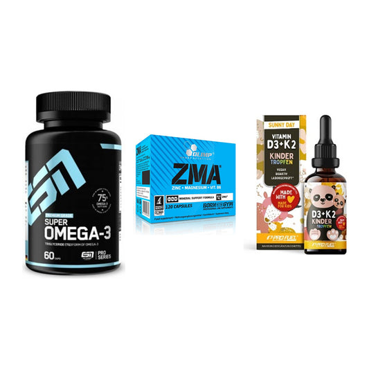 Herz & Gefäße: ESN Omega 3 + Olimp ZMA + ProFuel VITAMIN – alle enthaltenen Artikel