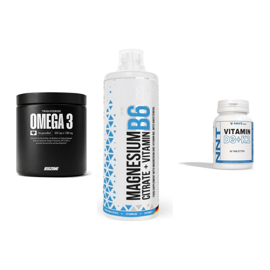 Herz & Gefäße: Big Zone Omega 3 + MST Magnesium B6 + NNT Vitamin – alle enthaltenen Artikel