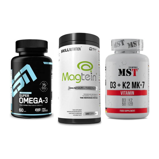 Herz & Gefäße: ESN Omega 3 + Skill Nutrition + MST Vitamin D3 – alle enthaltenen Artikel