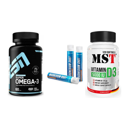 Herz & Gefäße: ESN Omega 3 + Body Attack + MST Vitamin D3 – alle enthaltenen Artikel