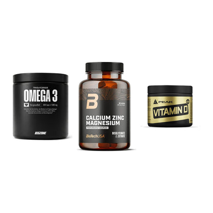 Herz & Gefäße: Big Zone Omega 3 + BioTech Calcium + Peak Vitamin D – alle enthaltenen Artikel