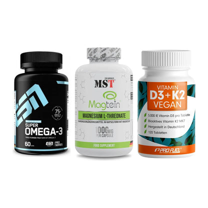 Herz & Gefäße: ESN Omega 3 + MST Magnesium + ProFuel Vitamin – alle enthaltenen Artikel