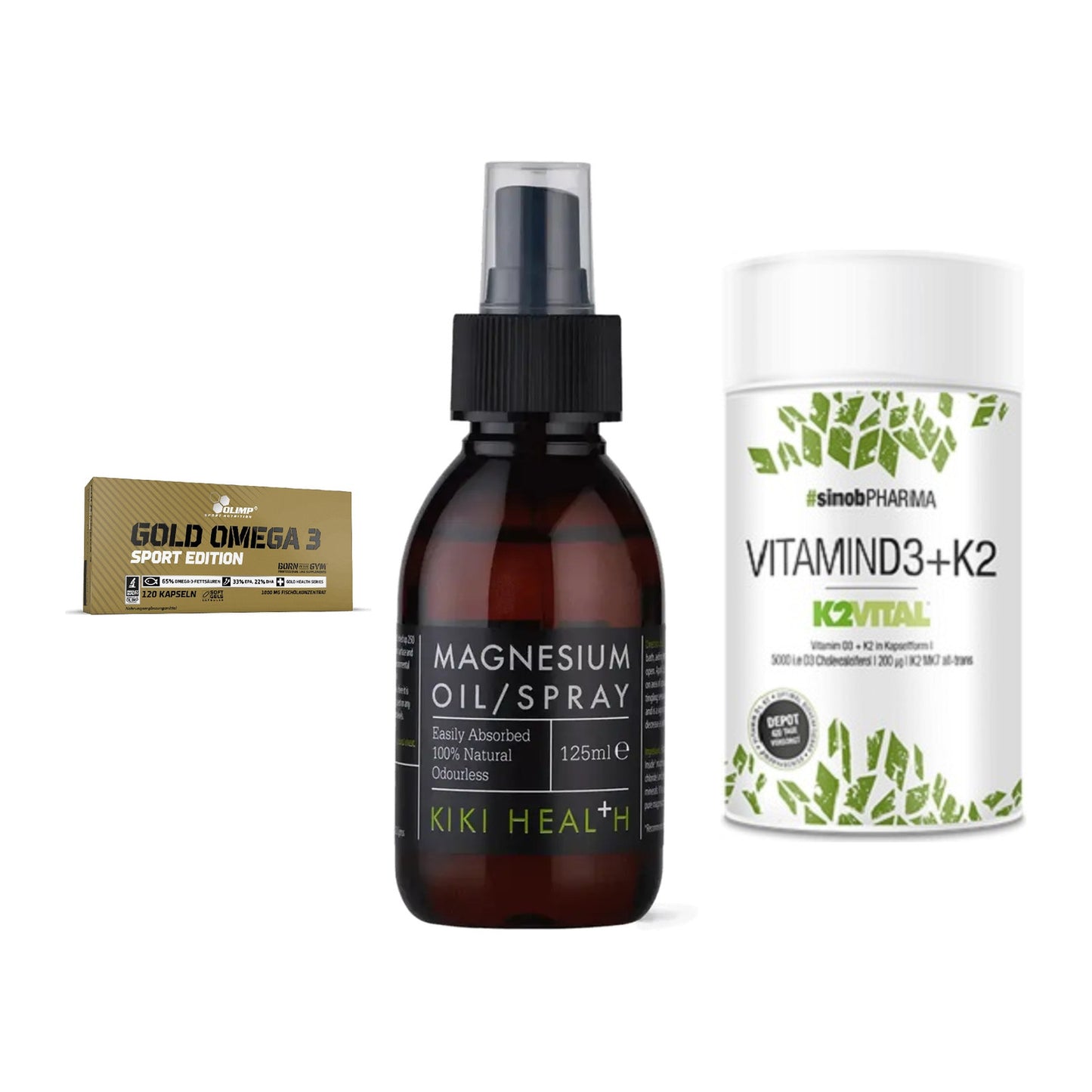 Herz & Gefäße: Olimp Omega 3 + KIKI Health + Sinob Vitamin D3 – alle enthaltenen Artikel
